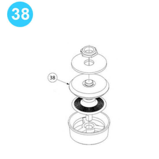 item#38 PZ-7 Fluid-end and Cylinder Parts Gardner Denver Style Insert Valve image
