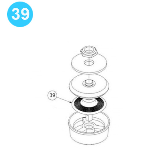 item#39 PZ-7 Fluid-end and Cylinder Parts Gardner Denver Style Premium Valve Assy. PZ-7 Fluid End & Cylinder Parts image