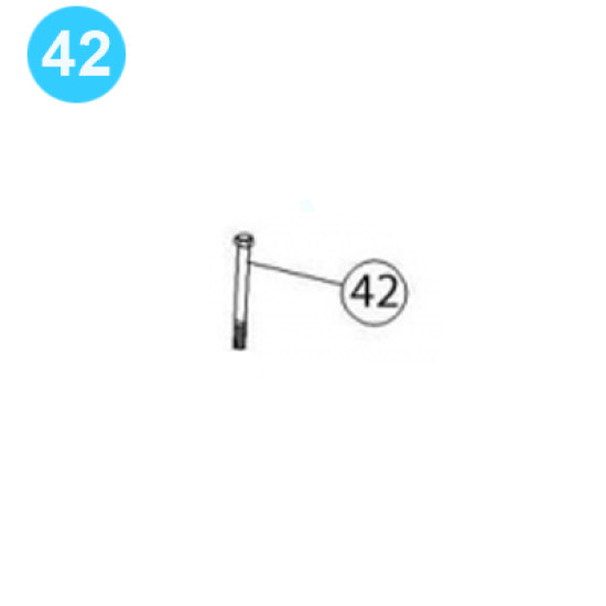 item#42 PZ-7 Fluid-end and Cylinder Parts Gardner Denver Style Screw,w/Nut & Lock Washer PZ-7 Fluid End & Cylinder Parts image