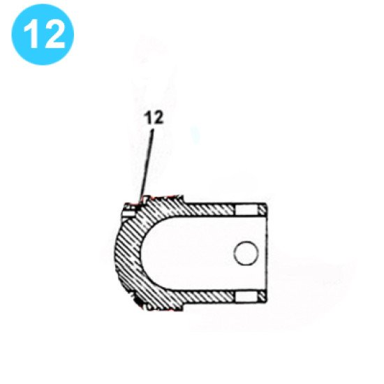item#12 F-750 and FA-750 Fluid-End Assembly Continental Emsco Style Cylinder Head Seal F-750 & FA-750 Fluid End Assembly image