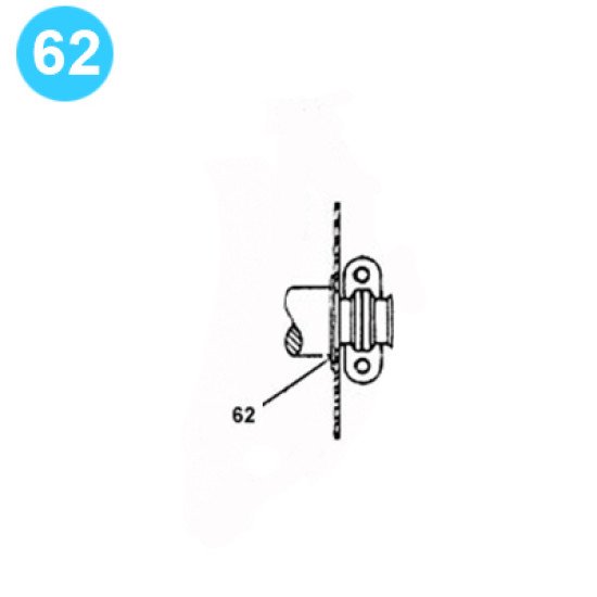 item#62 F-750 and FA-750 Fluid-End Assembly Continental Emsco Style Baffle Back-up Plate image