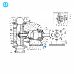 item#25 Mission Style. Sizes: 8x6x18; 12x10x23; 14x12x22 (7500 GPM - 500 HP) Bearing, Outboard item#25 Mission Style. Sizes: 8x6x18; 12x10x23; 14x12x22 (7500 GPM - 500 HP) Bearing, Outboard