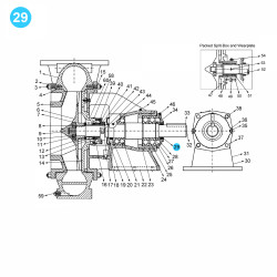 item#29 Mission Style. Sizes: 8x6x18; 12x10x23; 14x12x22 (7500 GPM - 500 HP) Oil Seal item#29 Mission Style. Sizes: 8x6x18; 12x10x23; 14x12x22 (7500 GPM - 500 HP) Oil Seal