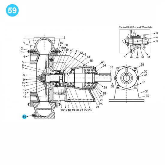 Showing image for item#59 Mission Style. Sizes: 8x6x18; 12x10x23; 14x12x22 (7500 GPM - 500 HP) Plug, Pipe item#59 Mission Style. Sizes: 8x6x18; 12x10x23; 14x12x22 (7500 GPM - 500 HP) Plug, Pipe image