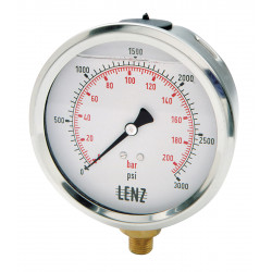 LENZ AFC-6M-25 GLYCERIN GAUGE LENZ AFC-6M-25 GLYCERIN GAUGE
