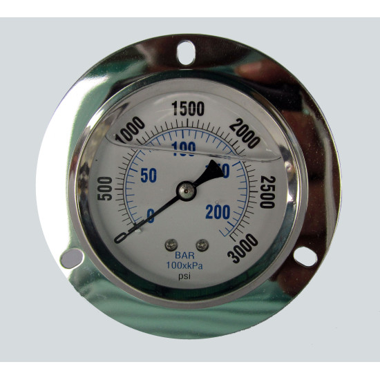 Gauge 3000 PSI Back Mounted Gauge, PN: 25400FG02F3 image