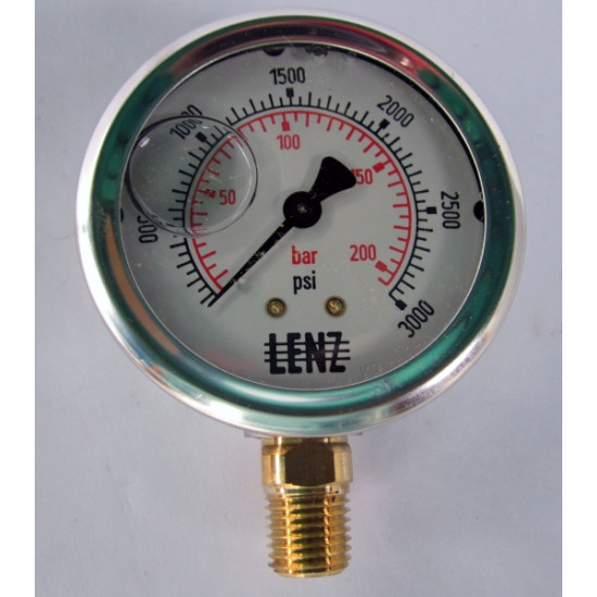 Gauge 3000 PSI Side Mounted Gauge, PN: 25400FG02L2 Gauges image