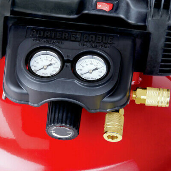 Porter-Cable C2002 0.8 HP 6 Gallon Oil-Free Pancake Air Compressor New Air Compressors image