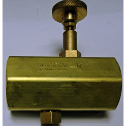 KNOB AND LOCKING HEAD — HEX Brass — Piston Check 1" NPT FxF , PN: KLF1000B