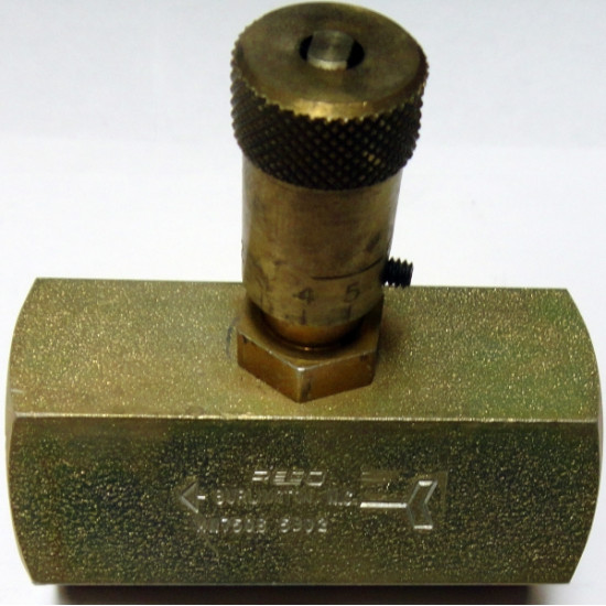 NEEDLE VALVES WITH MICRO DIAL — HEX, Steel, 3/4 image