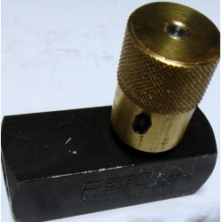 TMF SERIES TRU MICRO FLOW CONTROLS, Steel 3/8" NPT FxF, PN: TMF375S