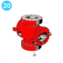 item#20 10 in - 3000 psi Type F BOP Cameron Style Shaft
