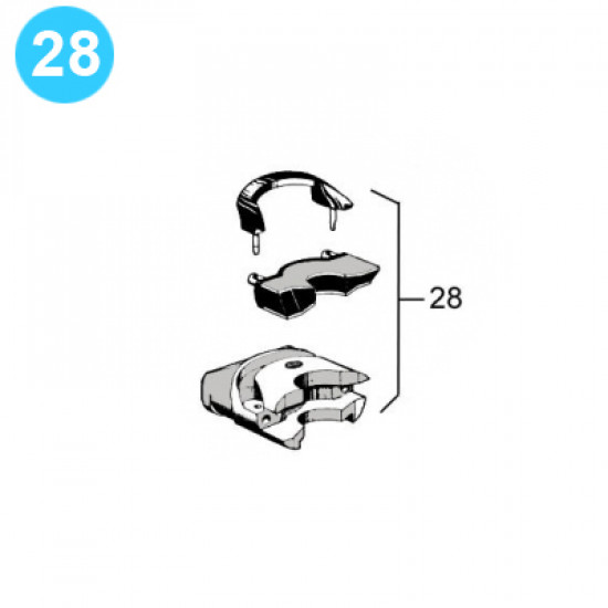 item#28 7 in, 10 in - 10000 psi Type F BOP Cameron Style Ram Assembly image