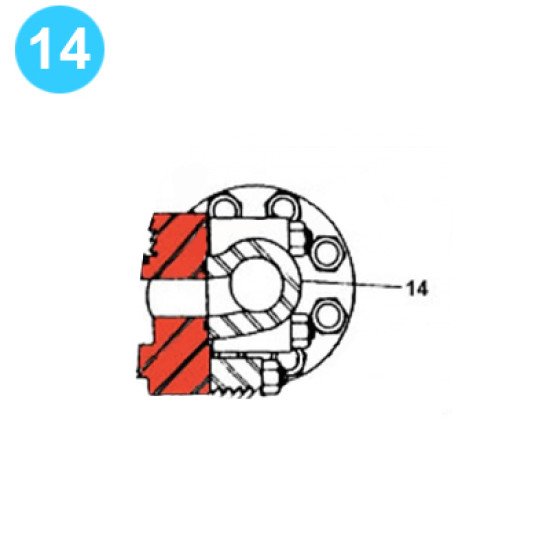 item#14 F-350 Fluid-End Continental Emsco Style Discharge Manifold image