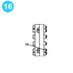 item#16 F-350 Fluid-End Continental Emsco Style 1"-8 Heavy Hex Nut item#16 F-350 Fluid-End Continental Emsco Style 1"-8 Heavy Hex Nut