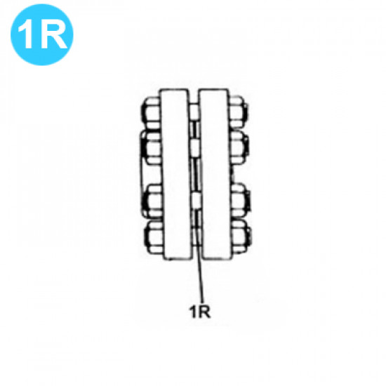item#R1 F-650 Fluid-End Assembly Continental Emsco Style Ring Joint Gasket F-650 Fluid End Assembly image