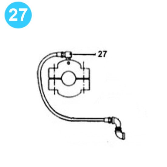 item#27 F-350 Fluid-End Continental Emsco Style Stratoflex Elbow image