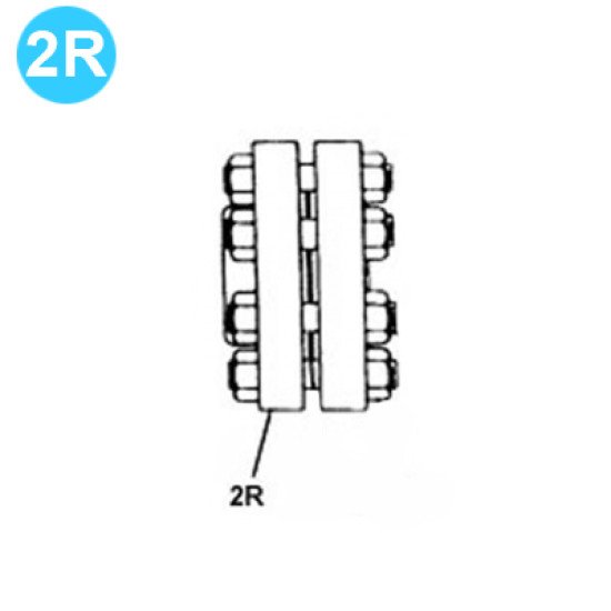 item#R2 F-350 Fluid-End Continental Emsco Style 4