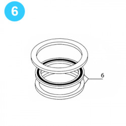 item#6 Annular GK Hydril Style - 12" x 3000psi (13-5/8") Upper Piston Seal