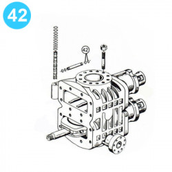 item#42 Ram LWS Shaffer Style - 6" x 5000psi (7-1/16") Single/Double Hinge Manifold