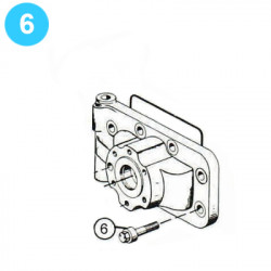 item#6 Ram LWS Shaffer Style - 6" x 3000psi (7-1/16") Single/Double Cap Screw, Door item#6 Ram LWS Shaffer Style - 6" x 3000psi (7-1/16") Single/Double Cap Screw, Door
