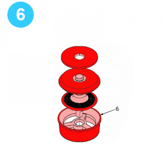 item#6 PZ-11HP Stem Valve 5000psi (Carboxylated), Gardner Denver Style Seat-Valve PZ-11 HP Stem Valve 5,000psi (Carboxylated) image