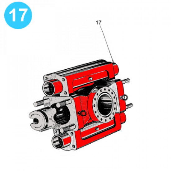 item#17 12 in - 3000 psi Type QRC BOP Cameron Style Cylinder. Operating 12