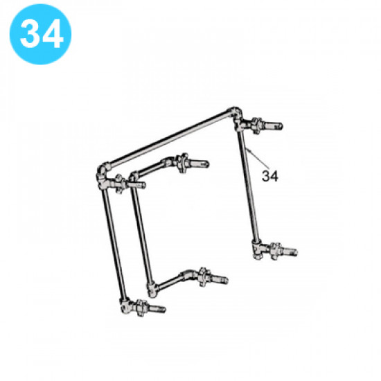 item#34 8 in - 5000 psi Type QRC BOP Cameron Style Manifold. Closing (Unitized) image