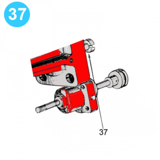 item#37 12 in - 3000 psi Type QRC BOP Cameron Style Rod. Ram Connecting image