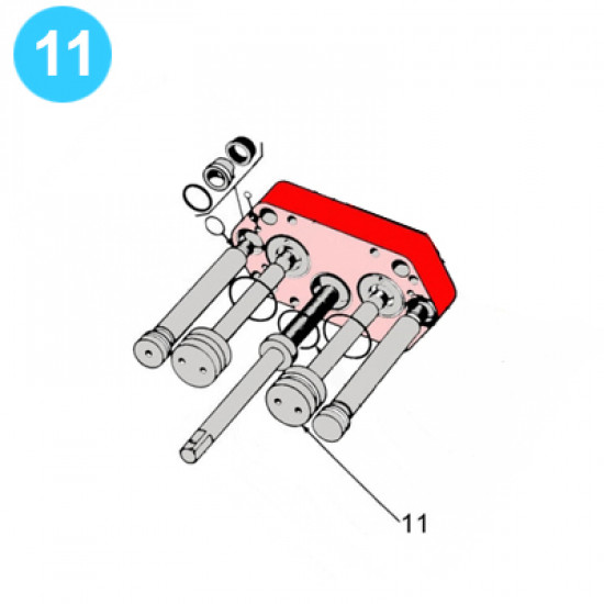 item#11 12 in - 3000 psi Type SS BOP Cameron Style Piston. Ram Operating 12