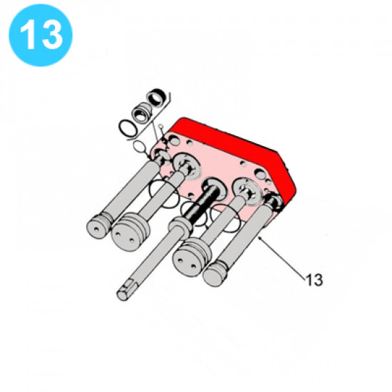 item#13 10 in - 3000 psi Type SS BOP Cameron Style Piston. Ram Changing (Closing Side) 10