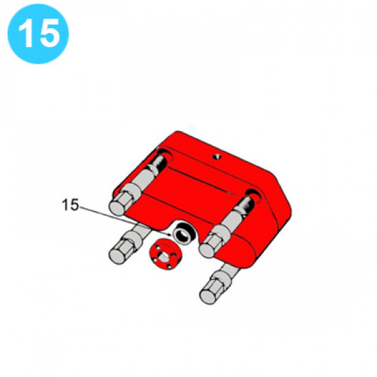 item#15 12 in - 3000 psi Type SS BOP Cameron Style Ring. Locking Screw Seal image