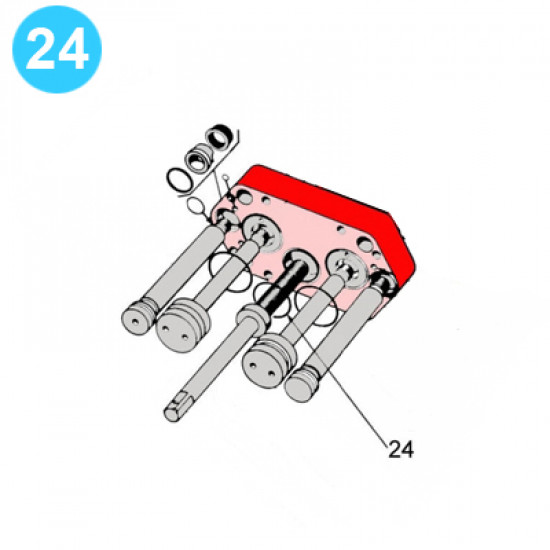 Showing image for item#24 12 in - 3000 psi Type SS BOP Cameron Style Ring. Int Flange to Bonnet at Ram Carrier Recess item#24 12 in - 3000 psi Type SS BOP Cameron Style Ring. Int Flange to Bonnet at Ram Carrier Recess 12