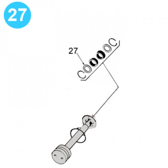 item#27 8 in - 3000 psi Type SS BOP Cameron Style Ring. Ram Operating Piston Rod Retainer 8