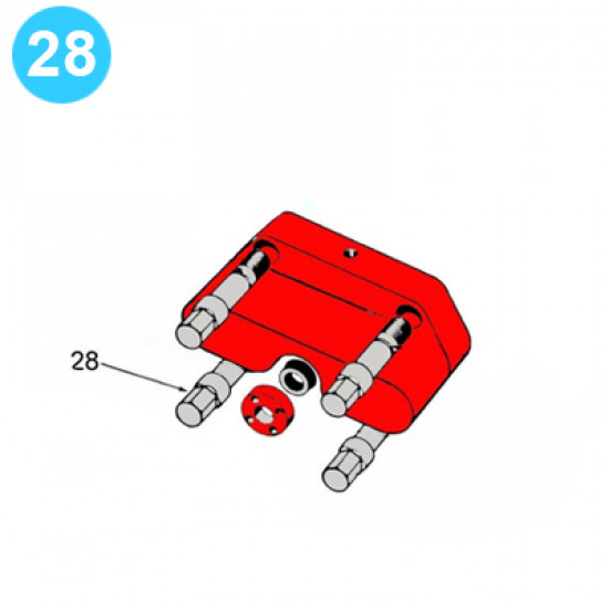 item#28 10 in - 5000 psi Type SS BOP Cameron Style Screw Capstan 10