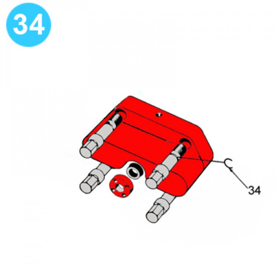 item#34 14 in - 5000 psi Type SS BOP Cameron Style Wire Retainer Capstan Screw image
