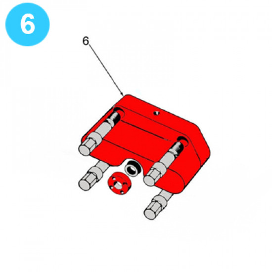 item#6 10 in - 3000 psi Type SS BOP Cameron Style Bonnet image