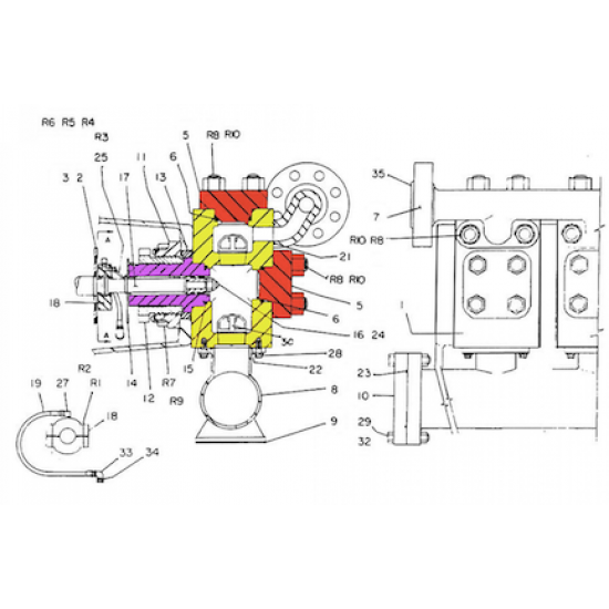Showing image for item#19 F-350 API-3 H.P. Fluid-End Plunger Type Continental Emsco Style Suction Manifold item#19 F-350 API-3 H.P. Fluid-End Plunger Type Continental Emsco Style Suction Manifold image