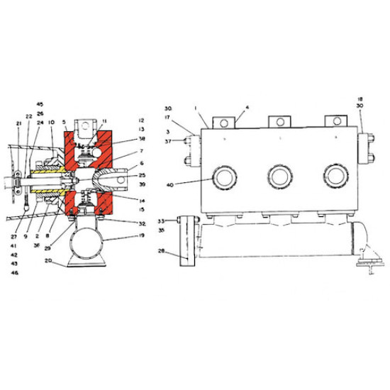 Showing image for item#27 F-350 Triplex Pump Fluid-End API Valve #4 Continental Emsco Style Hose Assembly item#27 F-350 Triplex Pump Fluid-End API Valve #4 Continental Emsco Style Hose Assembly image