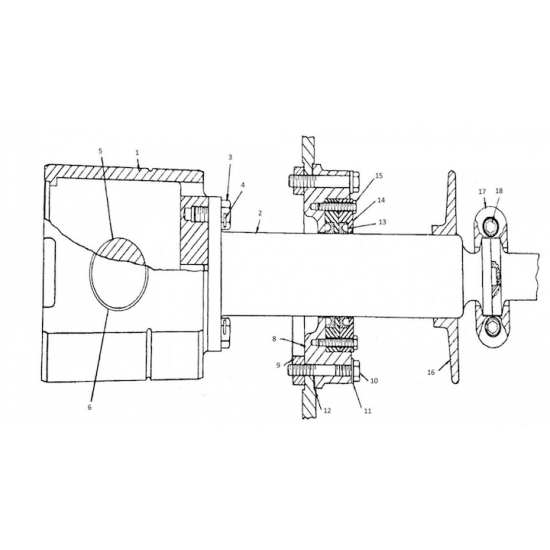 item#16 PAH Crosshead Gardner Denver Style Baffle PAH Crosshead image