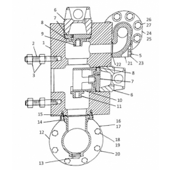 item#1 PAH Fluid Cylinder PAH Crosshead Gardner Denver Style Fluid Cylinder