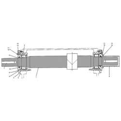F-1600 Triplex Pump Pinion Shaft Assemblies Continental Emsco Style Assembly F-1600 Triplex Pump Pinion Shaft Assemblies Continental Emsco Style Assembly